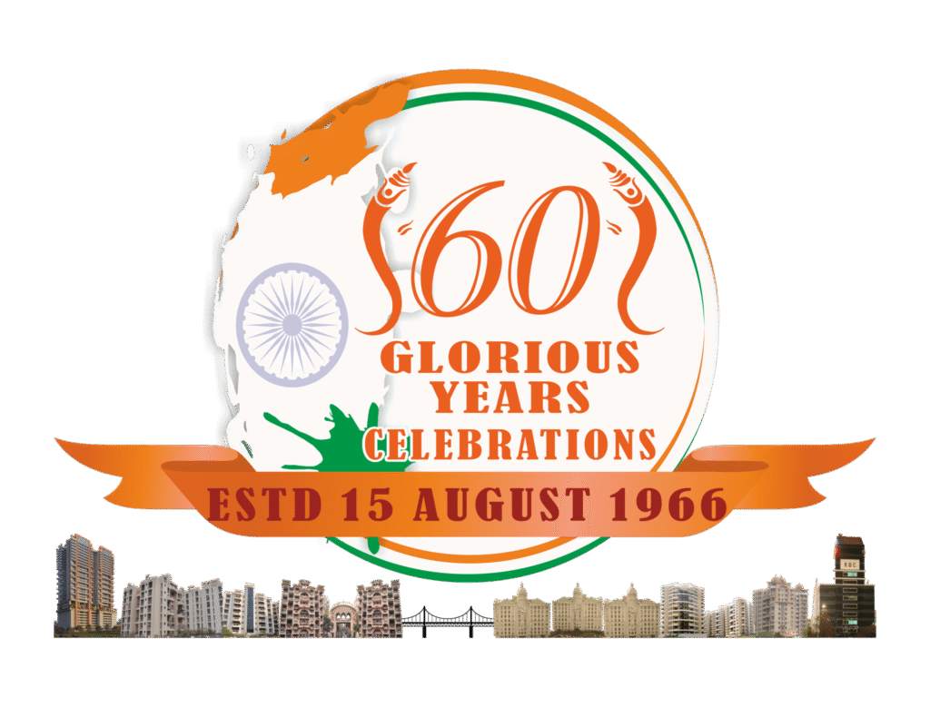 60th year logo of kumar builders